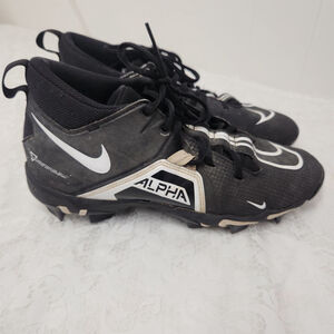 nike alpha menace 3 shark Mens size 8w wide football cleats black shoes